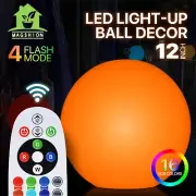 12" Changing LED Light Up Night Light Ball Decorative Lighting Home Garden Party