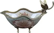 [IMYOGI] Stylish Fruit Basket Retro Ceramic Fruit Plate Creative Desktop Porch Key Storage Home Accessories Decoration Snacks Candy Tray Fruit Bowl Fruit Dish (Color : C) (E N) of You