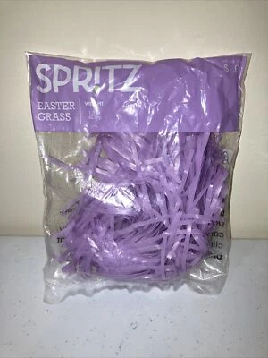 SHREDDED GIFT BASKET EASTER GRASS TABLE DECORATION-ARTS & CRAFTS Purple- 1