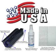 14 Golf Club Grip to Shaft Installation Kit 2"x11" Tape ,Solvent Solution, Clamp