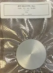 Indium/Copper sputter target: In/Cu 1:1 atomic 99.99%, 2" dia x 0.125", bonded