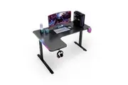 MIUZ RGB LED Gaming Desk Computer Home Office Writing Desk Racer Table