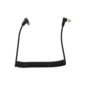 M-M PC Sync Cord Male To Male Spring Cable With Screw Lock For