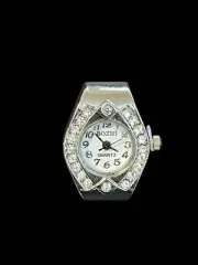 Mimi Watch Silver Quartz Finger Ring