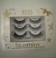 Ardell False Lashes Faux Mink Wispies Eyelashes, 1 pk x 3 pairs NEW