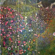 Art Gustav Klimt Italian Landscape Ceramic Mural Backsplash Bath Tile #2008