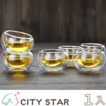 【CITY STAR】耐熱雙層玻璃真空品茶杯(6個/入)