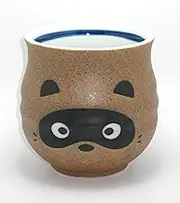 Sushi Tea Cup Brown "Tanuki" Japanesr Racoon Dog