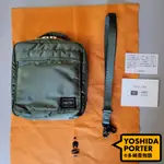 全新品 L 日本製 吉田PORTER TANKER 軍綠色 側背包 相機包 方包 622-79125