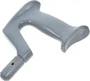 ZUNOXAZ Bow Handle Crutch Hand Grip Hand Grips Walkers Plastic Walking Stick Handle Walker Grips Walking Cane Handle Replacement Curved Cane Handle Curved Walking Stick Handle Grey Pp