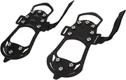 [Dpofirs] Ice Cleat Gripper, Non-Slip 10 Tooth Ice Cleat, for Mountain Climbing