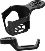 TEHAUX 2pcs Rotating Clamp Headphone Hook Cup Holder for Desk Organization Construction Swivel Design for Gaming Accessories Office Use