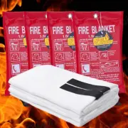 3/4/5PK Fire Blanket 1Mx1M For Home Kitchen Office Caravan Emergency Australian