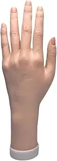 harayaa Female Hand Model,Flexible Finger Multipurpose Lightweight Fake Hand Mannequin Hand for Nail Art Practice Photograph Props, Left