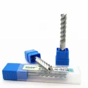 KLOT HRC50 Solid Carbide End Mill For Aluminum 1mm-20mm 3-Flute CNC Cutter Bits