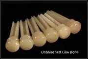 MusicianAtHeart UNBLEACHED BONE Bridge Pin Set Takamine Acoustic Guitar