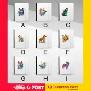 PASSPORT ITINERARY ORGANIZER|FINNISH SPITZ DOG PUPPY CANINE WATERCOLOR ART #1