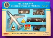 AIR FORCE ONE Model Airport Play Set, Limo Helicopter, Police, Secret Service.
