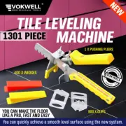 801/1301Pc Tile Leveling System Kit Clips Wedges Plier Floor Tiling Spacer Tool