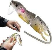 Mice Fishing Lures | Multi-Joint Bass Fishing Mice Lures | Fish Accessories for Saltwater Freshwater Deepwater Octopuses Snake Traveling Family Novice