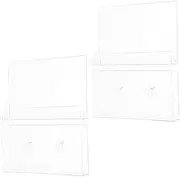 2pcs Cassette Tape Storage Box Dustproof Cassettes Holder Cases Plastic