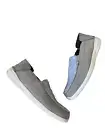 NWOB Clarks Mens Gorwin Step Grey Suede Casual Loafer Shoes size 8 Slip On