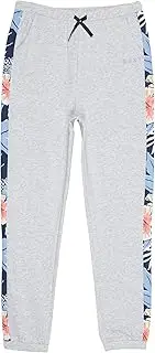 [Roxy] Girl's What A Time Sweatpants (Big Kids/Little Kids) Heritage Heather 12 (Big Kid)