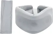 Neck Brace Unil,Portable,Soft,Gray Practical Neck Support Brace Cervical Collar for Plane Women Men Sleeping Office Home