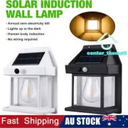 Solar Motion Sensor Light Tungsten Filament LaM1 Outdoor Garden Wall Flood LaNJ