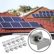 Efficient Aluminium Fixing End Clamp for Solar Panel Rail Bracket Mounting