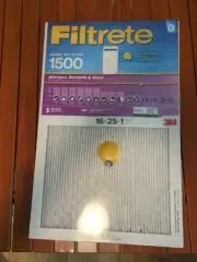 4 all 9. Filtrete 16x25x1 Smart Air Filter Allergen Bacteria and Virus 1500 MPR