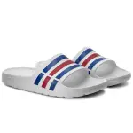 ADIDAS DURAMO SLIDES 男女鞋 拖鞋 防水 白藍紅 經典 U43664【S.E運動】