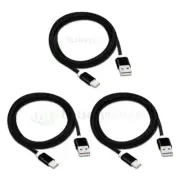 3X USB Type C 6FT Braided Cable Cord for Phone Samsung Galaxy S8 S8+ Plus Note 8