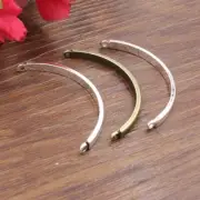 Bended Flat Tube Connector Bangle Bracelet Connectors Jewelry Making Charm 10Pcs