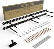Set of 2 Floating Shelf Brackets 38 Inch Multiple Mounting Location Hit 3 Studs