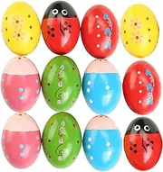 6pcs Wooden Egg Shakers Musical Percussion Instruments
