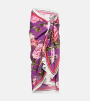 [Dolce & Gabbana] Dolce & Gabbana Floral cotton beach cover-up One Size multicoloured
