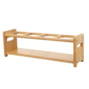 Jar Rack Vinegar Storage Holder Bottle Rack Wooden Condiment