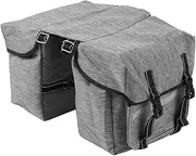 Bike Back Pannier ycle Rear Seat Bag Cycling Rack Grocery Pannier Road Bike Storage Bag Grey