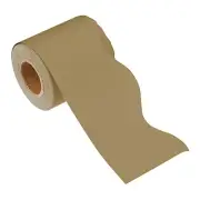 2.24" x 32.8Ft Bulletin Board Border,Scalloped Trim Strips Wall Decor, Brown