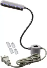 Multipurpose LED Flexible Gooseneck Work Light with Magnetic Mounting Base, Whit