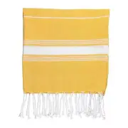 Turkish Cotton Hand Towel Gym Travel Kitchen Hammam Peshtemal Fouta Yellow
