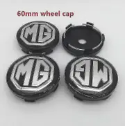 4pcs Mg Logo 56mm 60mm Car Wheel Center Cover Hub Cap Resin Badge Emblem Sticker Styling Accessories,60mm Black Cap 2