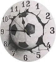 LOORGVEL Modern Basketball Wall Clock Silent Non Ticking Decorative Clock for Living Bedroom Office Durable Design with Accurate Timekeeping and Easy to Clean Finish