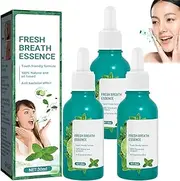 3pcs Fresh Breath Oral Care Essence,Bad Breath Treatment,Breath Fresheners,Fresh Breath Essence,Breath Freshening Drops for Adults Keep Your Breath Fresh