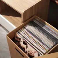 在飛比找蝦皮購物優惠-12寸黑膠唱片收納盒 LP唱片牛皮紙收納盒 唱片收納箱 有蓋