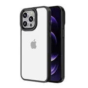 iPhone 15 Plus Case Cover - Non-Slippery, Clear & Hard, Shock & Scratch Protection With Rear Camera Lens Guard - Black