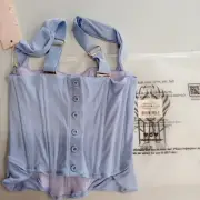We Are HAH Knock Out Corset Top Periwinkle Blue Purple Sleeveless Lingerie XS