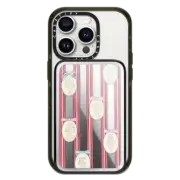 PowerThru Power Bank Mirror Slim Power Bank MagSafe Compatible Cameo Stripes