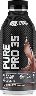 OPTIMUM NUTRITION Pure Pro 35 Protein Drink, Chocolate Flavour, 355ml, 12 Pack